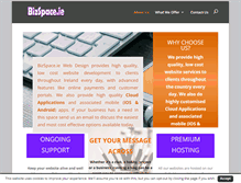 Tablet Screenshot of bizspacewebdesign.com